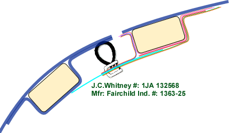 Section diagram of weatherstrip scheme
