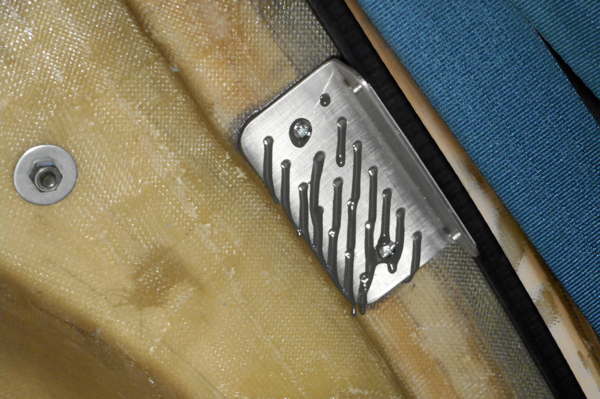 VIN tag bracket epoxied