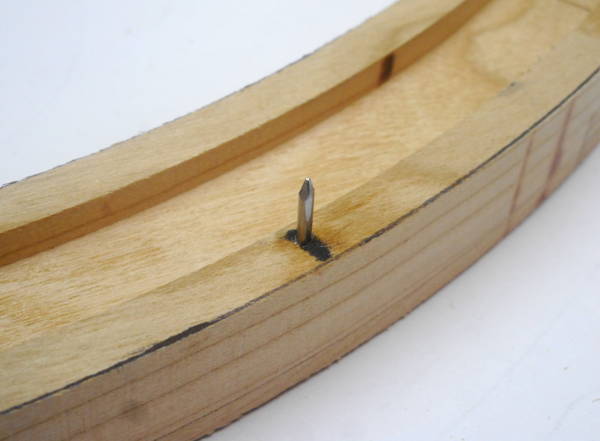 wire brad locating pins