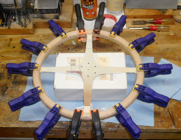 glueing front rim cover