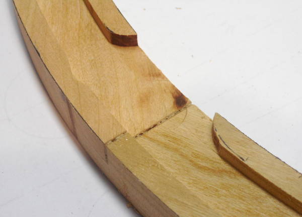 routed rim recess cuts