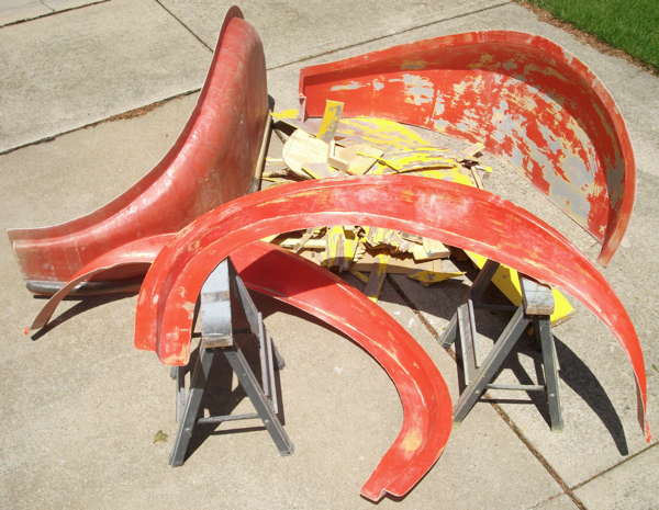 Rear fender molds off patterns