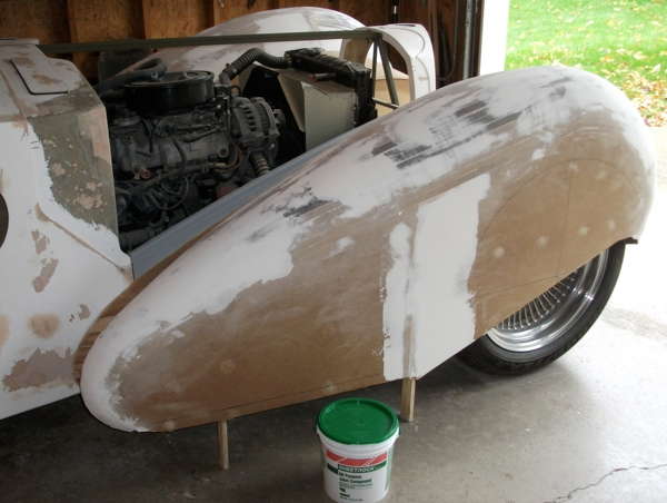 Filling low spots with plaster