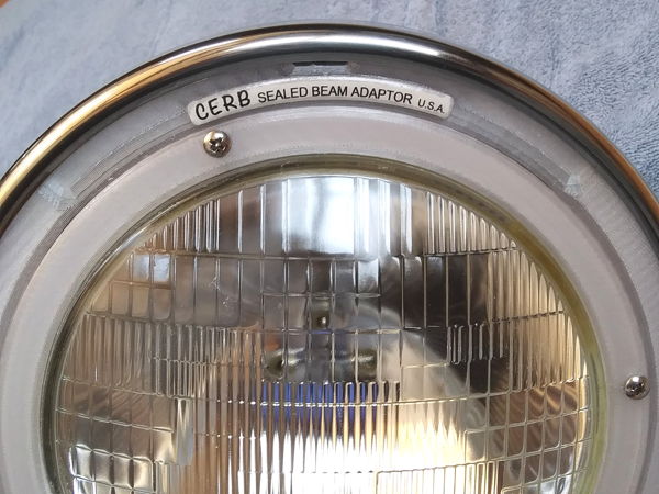 Sealed Beam adaptor close-up