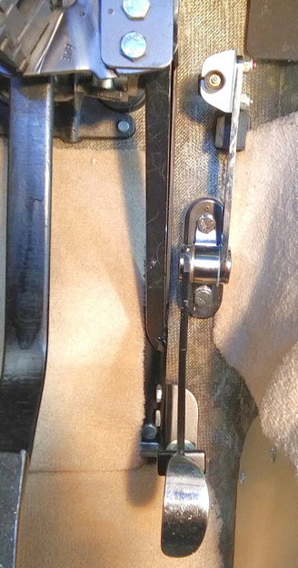 T-pedal installed