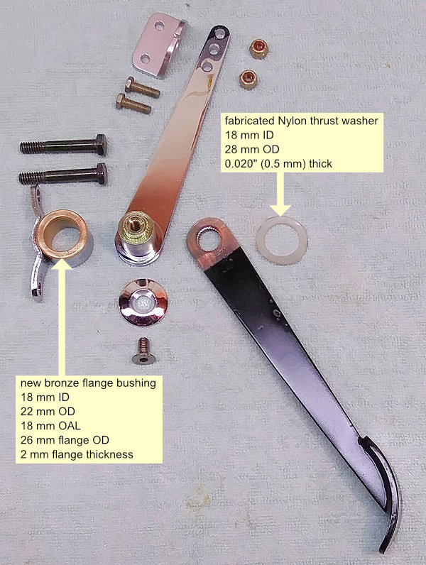 T-pedal parts