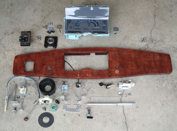 panel, switches, parts